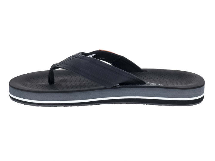 Sandalia Nautica Maui color negro con detalles en gris y blanco, diseño de dedo para Hombre.