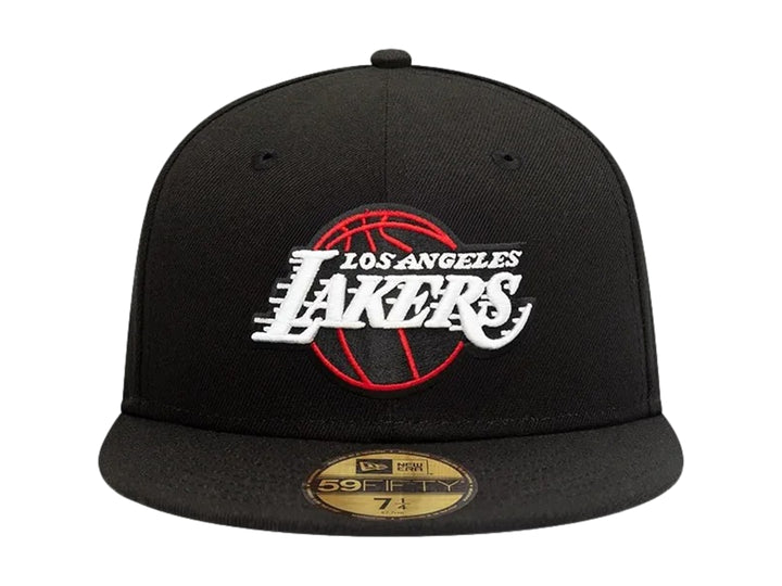Gorra New Era Los Angeles Lakers Negro/Rojo para Hombre