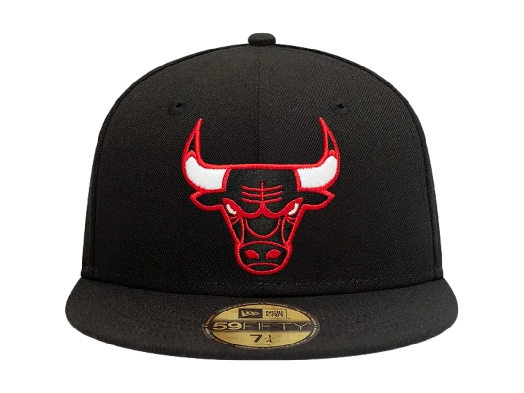 Gorra New Era Chicago Bulls Negro y Rojo para Hombre
