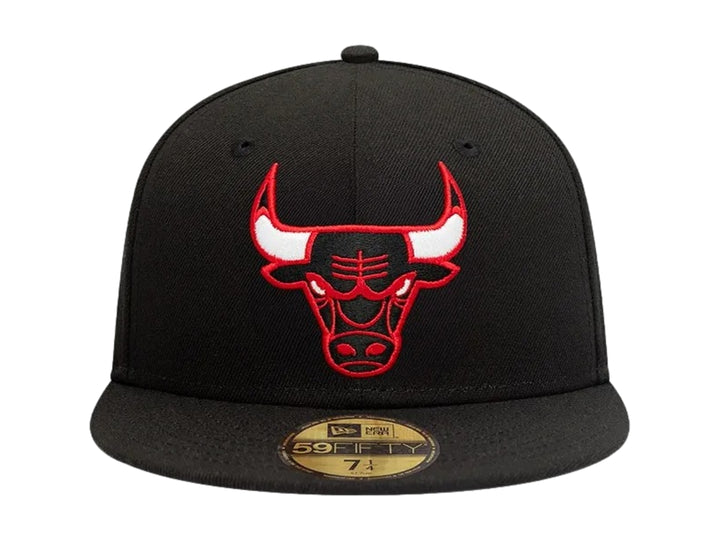 Gorra New Era Chicago Bulls Negro y Rojo para Hombre