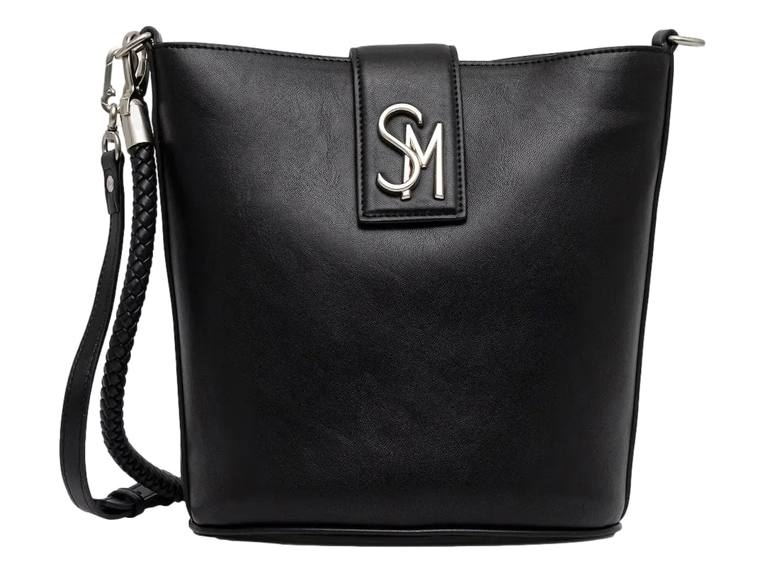 Bolsa Steve Madden Barrie Negro Plata para Mujer