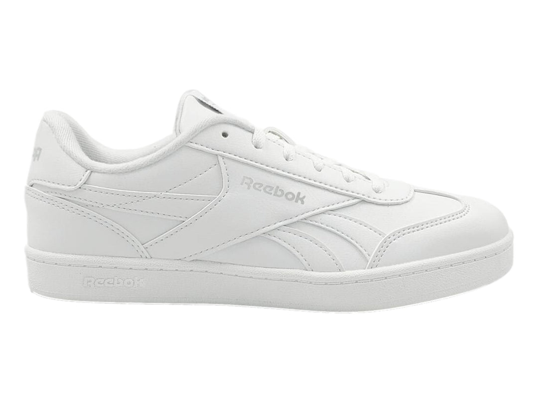 Tenis deportivos Reebok Smash Edge en color blanco total para niños.