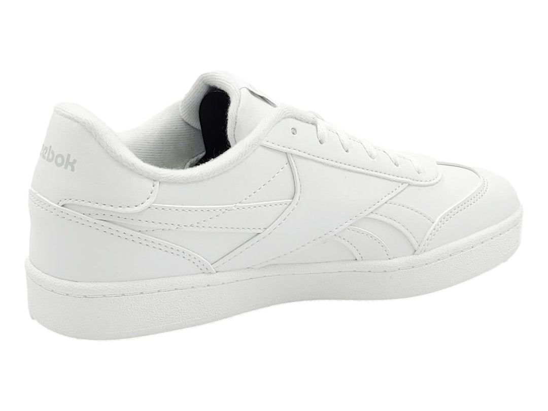 Tenis deportivos Reebok Smash Edge en color blanco total para niños.