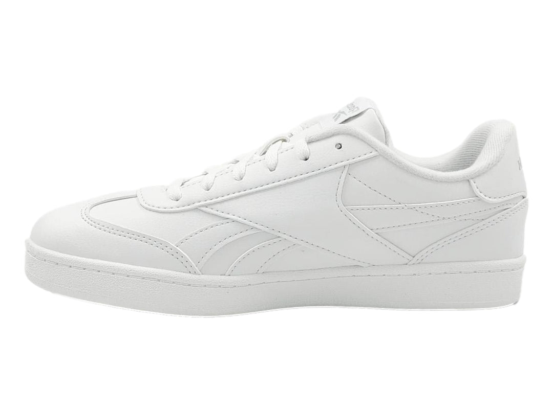 Tenis deportivos Reebok Smash Edge en color blanco total para niños.