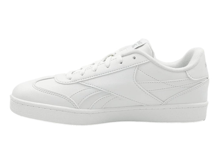 Tenis deportivos Reebok Smash Edge en color blanco total para niños.