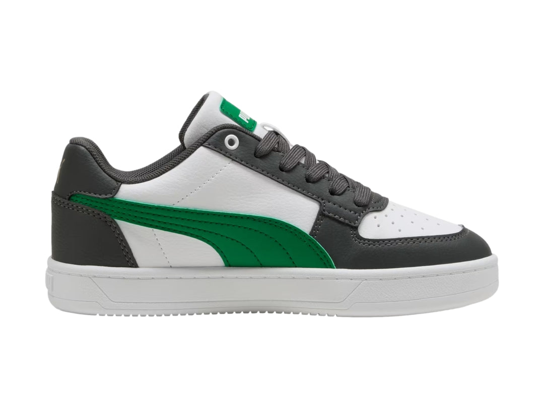 Tenis PUMA Caven 2.0 Gris y Verde para Niño