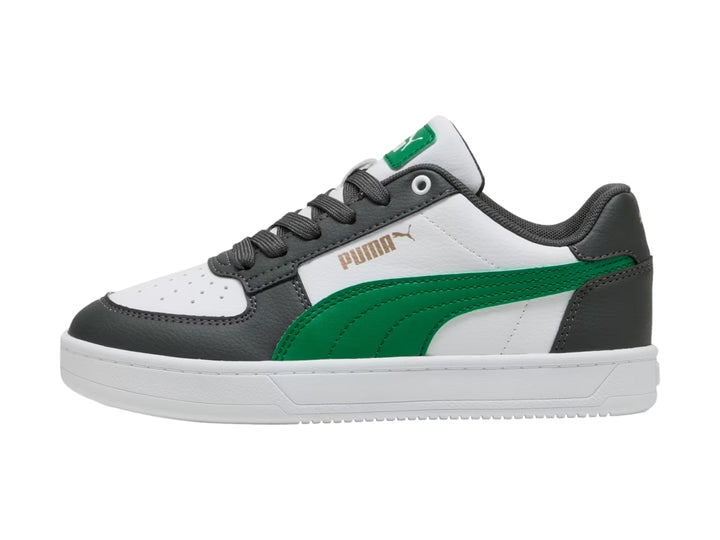 Tenis PUMA Caven 2.0 Gris y Verde para Niño
