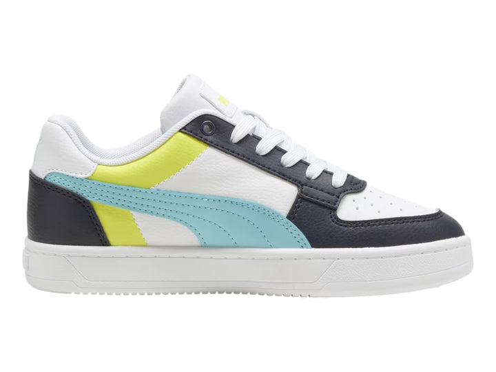 Tenis PUMA Caven 2.0 Block Blanco y Azul para Niño