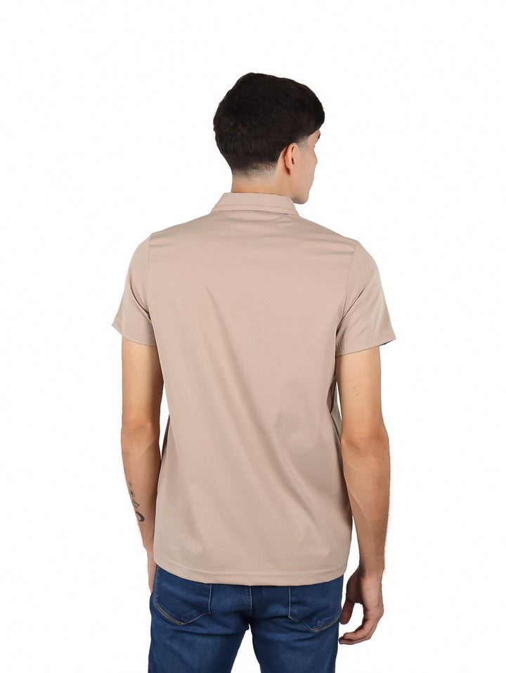 Playera Polo G.American Color Khaki para Hombre