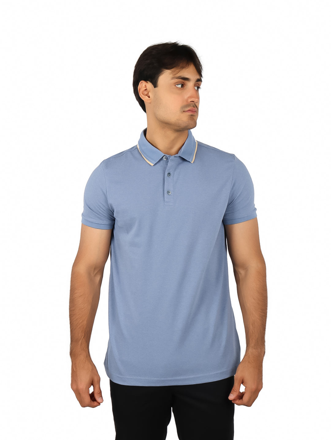 Playera Polo G.AMERICAN Azul Cielo para Hombre