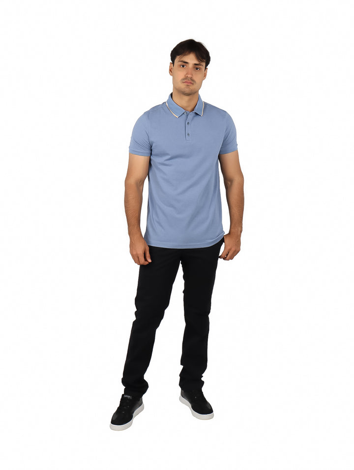 Playera Polo G.AMERICAN Azul Cielo para Hombre