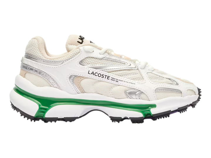 Tenis Lacoste Blanco y Verde para Mujer