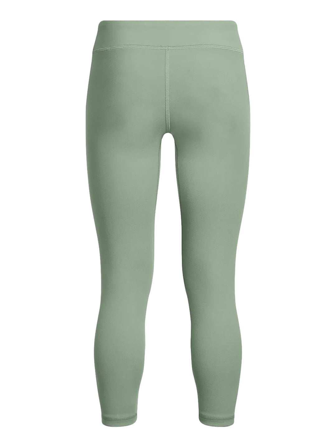 Leggings deportivos Under Armour de color verde, ajustados y con corte al tobillo.
