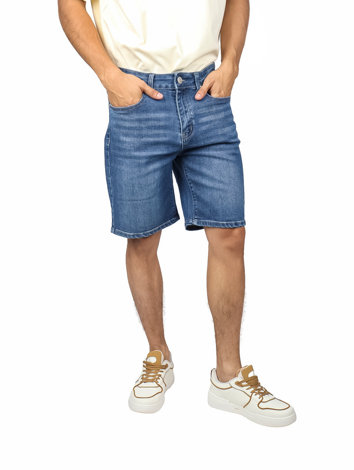 Bermuda de Mezclilla Eco Jeans Azul Medio para Hombre