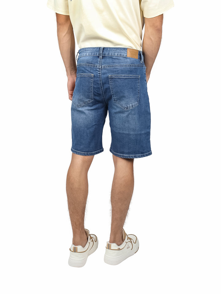 Bermuda de Mezclilla Eco Jeans Azul Medio para Hombre