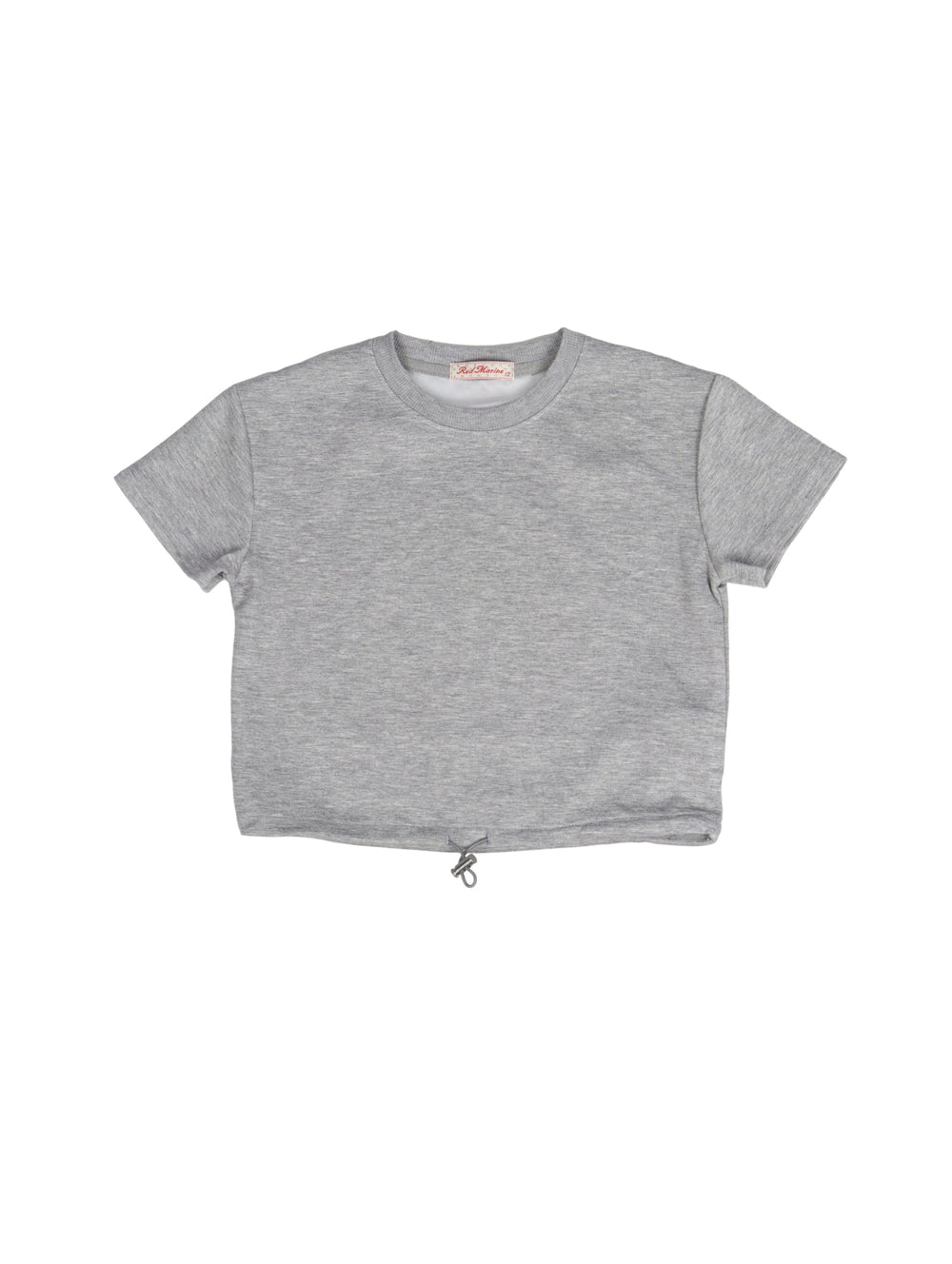 Conjunto de ropa para niña en color gris, compuesto por una camiseta de manga corta y un short coordinado.