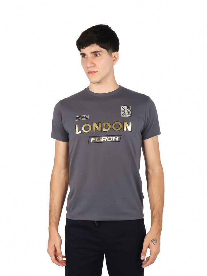 Playera Furor Gris Oxford para Hombre