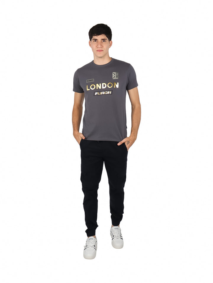 Playera Furor Gris Oxford para Hombre