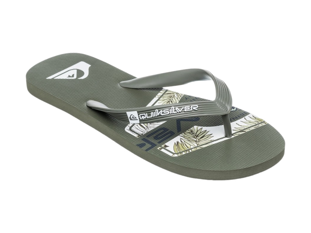 Sandalias Quiksilver Java Art Color Verde Oliva para Hombre