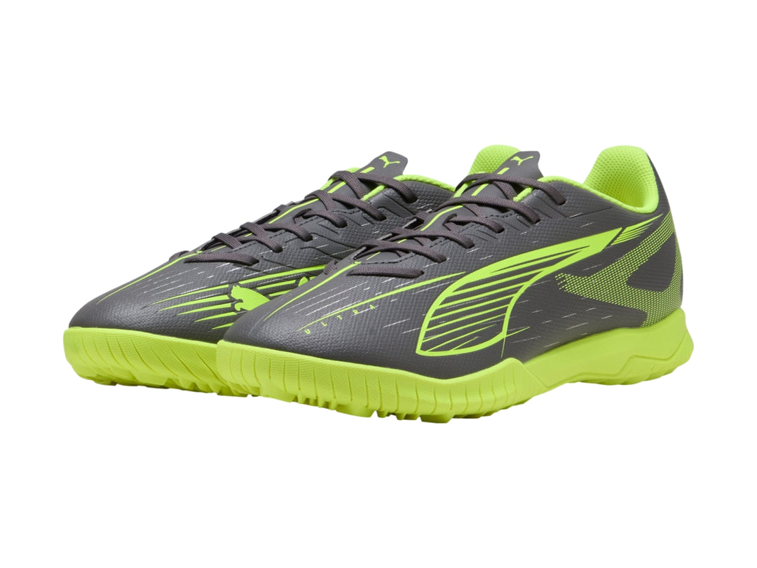 Tenis de Fútbol PUMA Ultra 5 Play TT Plata y Amarillo para Hombre