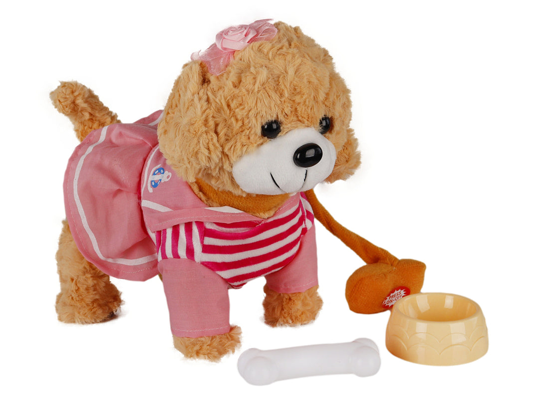 Kelder Toys Perrito Mascota Inteligente Café y Rosa para Niña
