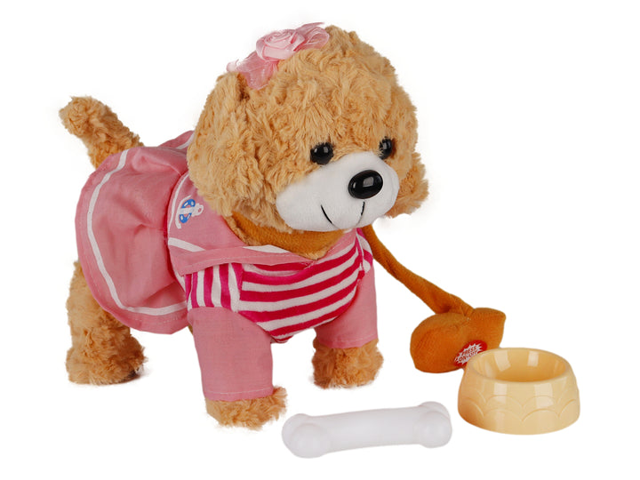 Kelder Toys Perrito Mascota Inteligente Café y Rosa para Niña