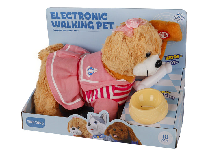 Kelder Toys Perrito Mascota Inteligente Café y Rosa para Niña