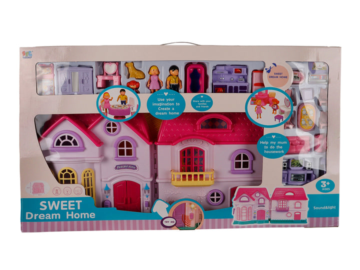 Set de Juguete Casa con Accesorios Kelder Toys Rosa para Nina