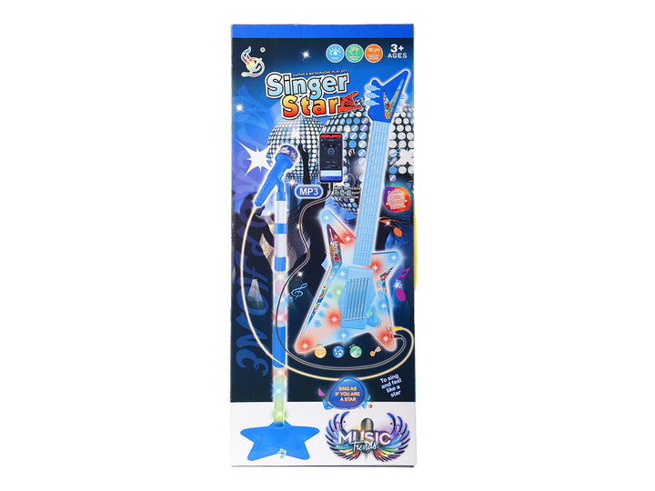 Kit de Juguete Micrófono y Guitarra Kelder Toys Azul