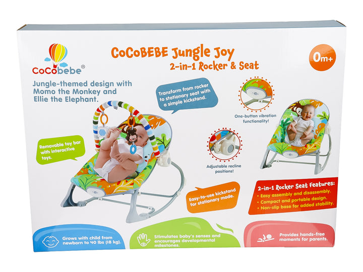 Silla Mecedora Kelder Toys Azul y Naranja para Bebe