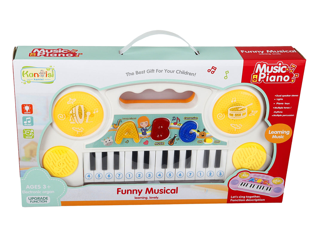 Piano Didáctico Kelder Toys Rosa y Blanco para Niña