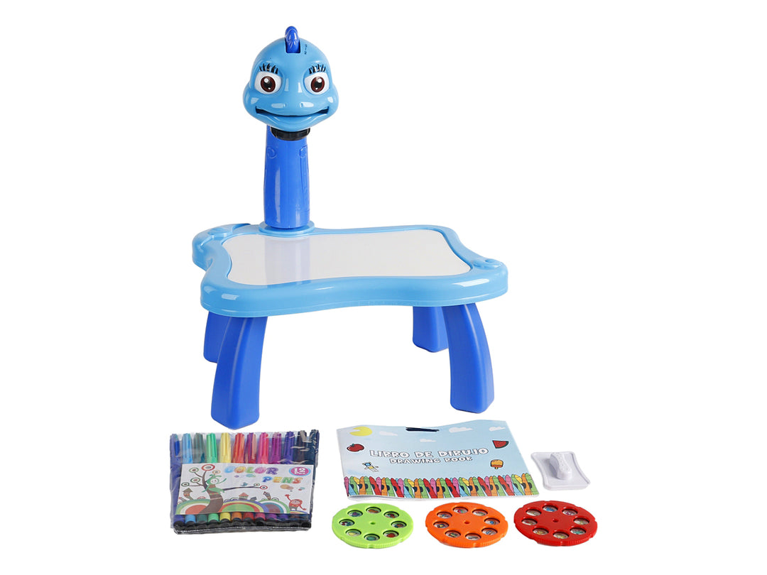 Mesa de Dibujo Kelder Toys Dinosaurio Azul/Blanco para Nino