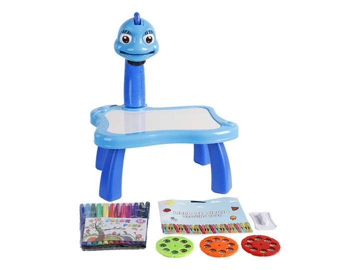 Mesa de Dibujo Kelder Toys Dinosaurio Azul/Blanco para Nino