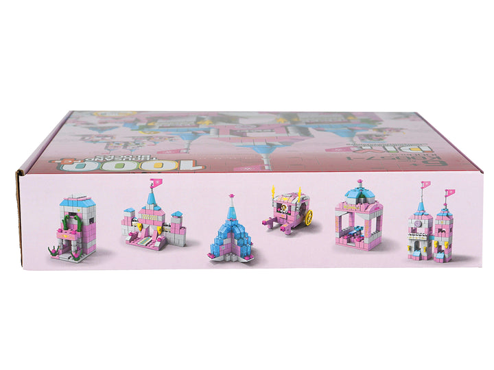 Kelder Toys Castillo de Bloques Rosa y Azul Unisex