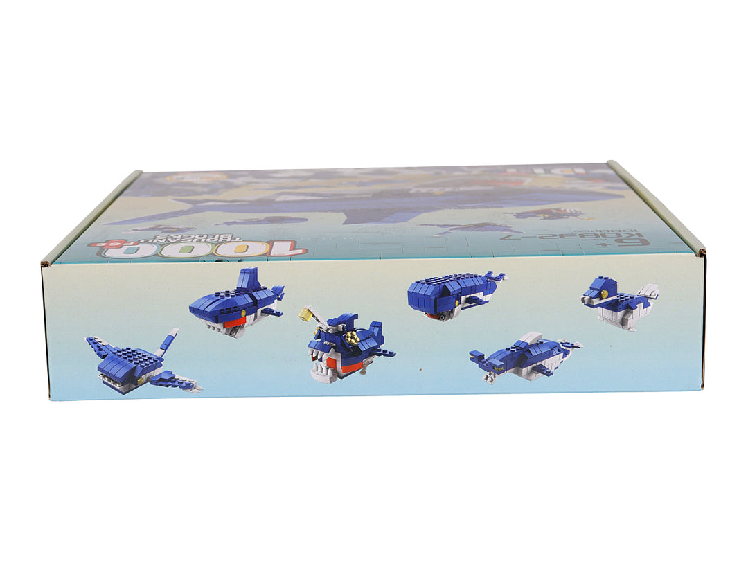 Kelder Toys Tiburón de Bloques Azul para Nino