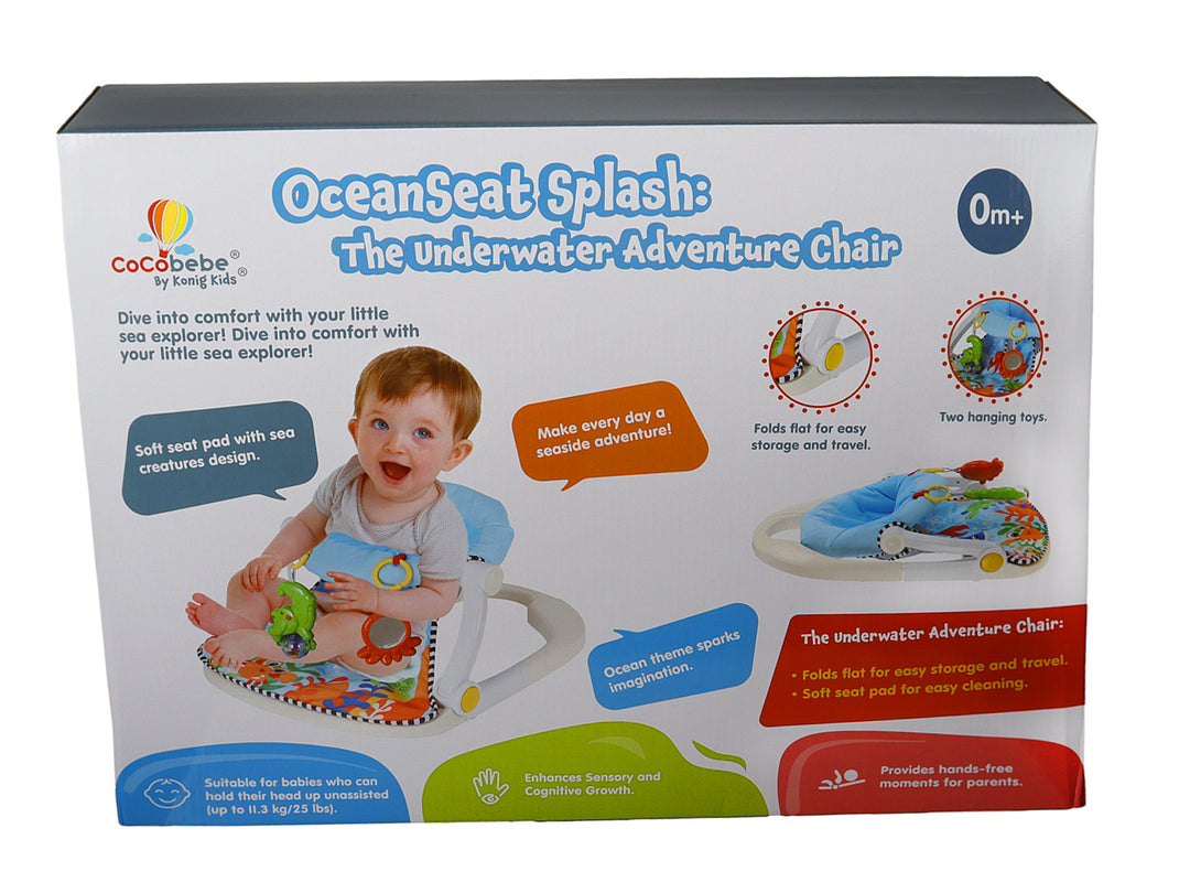 Silla Mecedora Kelder Toys Azul y Naranja para Bebe