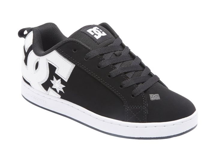 Tenis DC Shoes Court Graffik Negro y Blanco para Niño