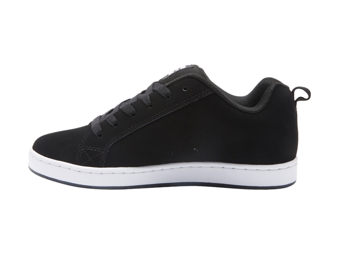 Tenis DC Shoes Court Graffik Negro y Blanco para Niño
