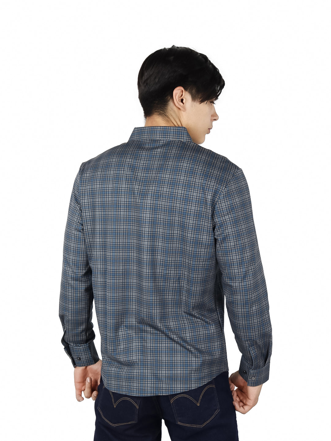 Camisa ATOK a Cuadros Verde y Azul para Hombre