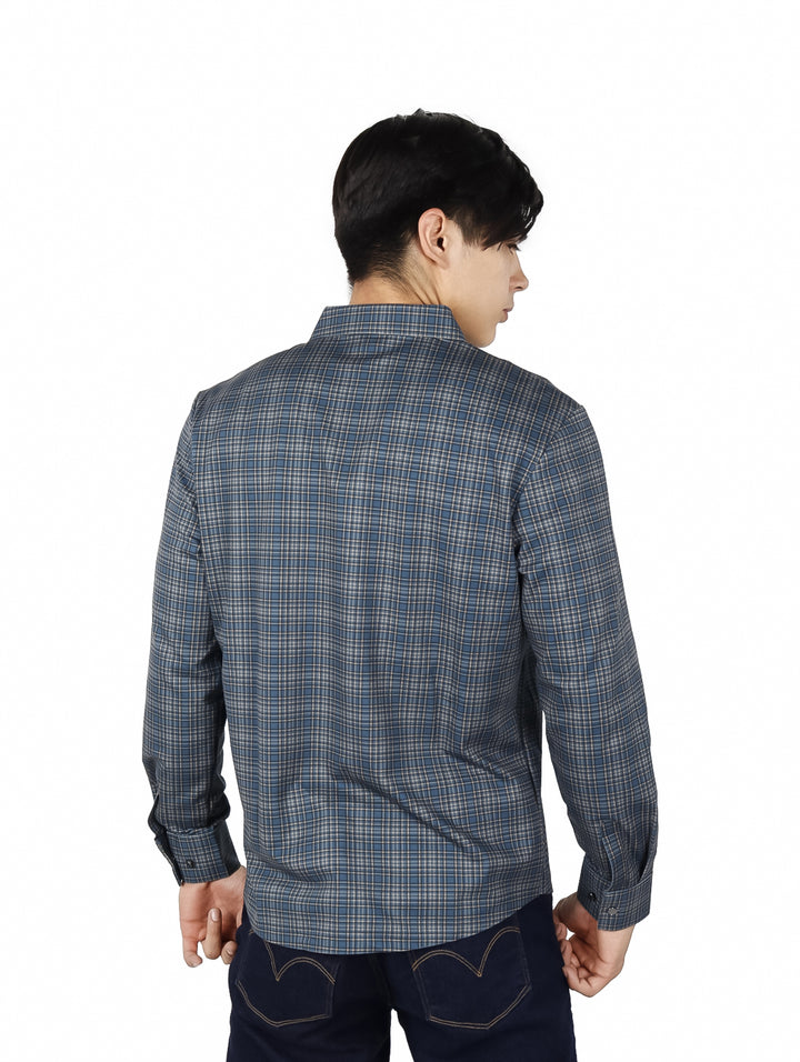 Camisa ATOK a Cuadros Verde y Azul para Hombre
