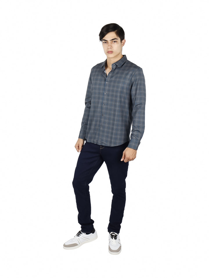 Camisa ATOK a Cuadros Verde y Azul para Hombre