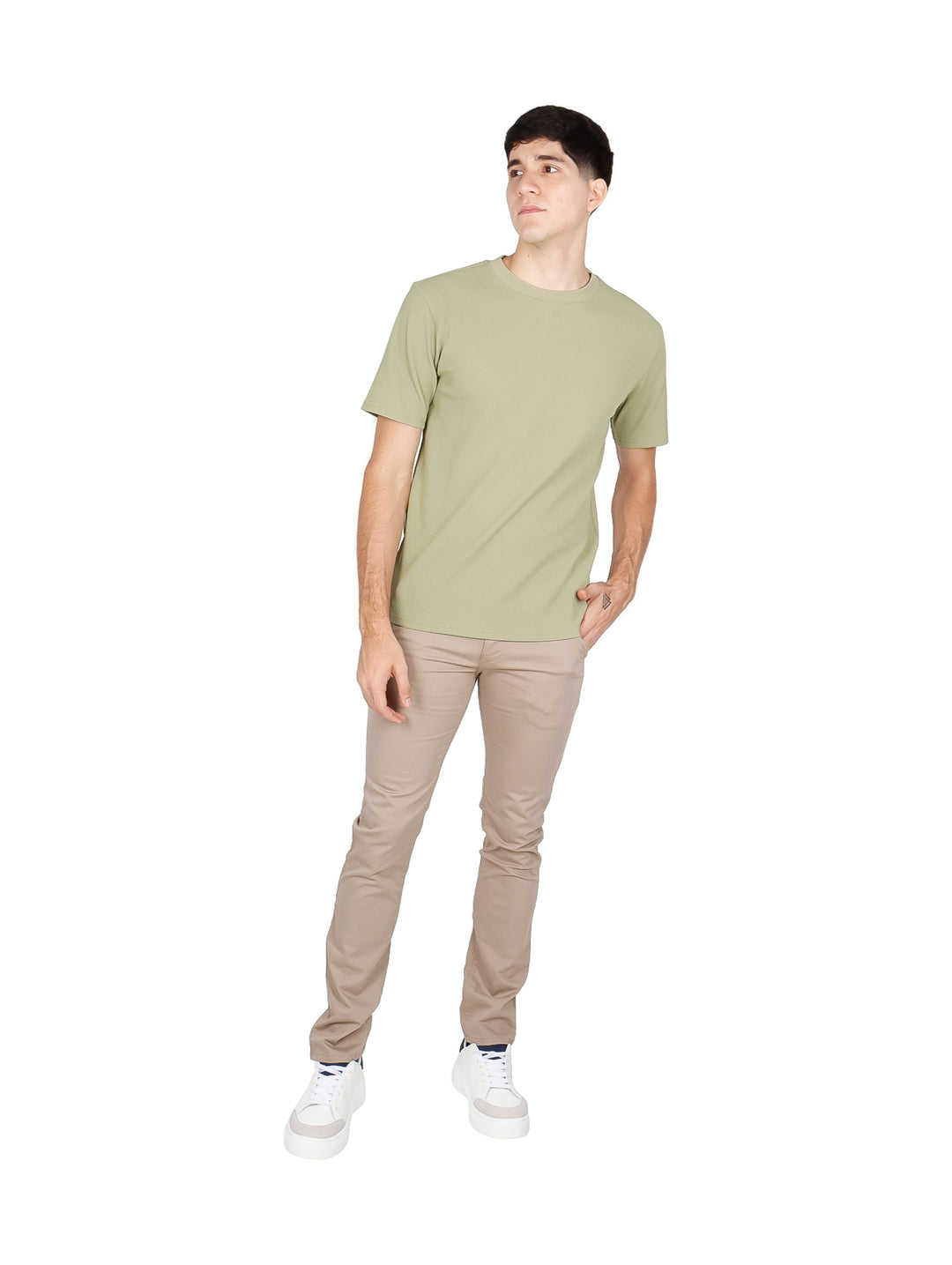 Playera ATOK Cuello Redondo Verde Claro para Hombre