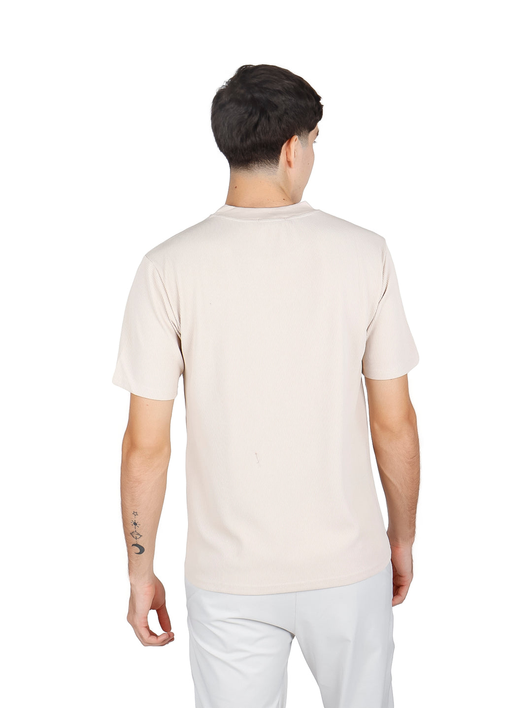 Playera Básica ATOK Cuello Redondo Khaki para Hombre