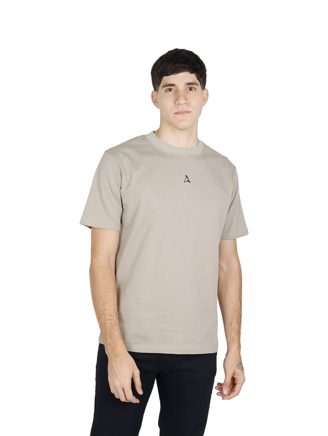 Playera Básica ATOK Cuello Redondo Gris para Hombre
