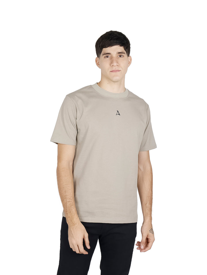 Playera Básica ATOK Cuello Redondo Gris para Hombre