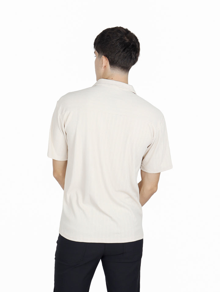 Camisa ATOK Manga Corta Color Khaki para Hombre