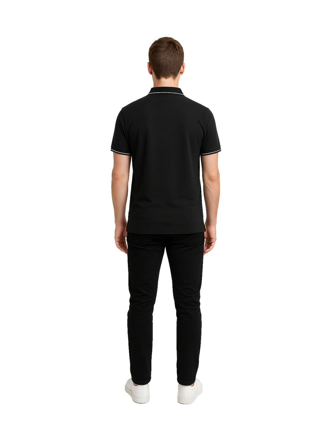 Playera Polo G.AMERICAN Negro para Hombre