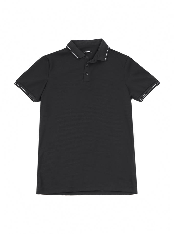 Playera Polo G.AMERICAN Negro para Hombre