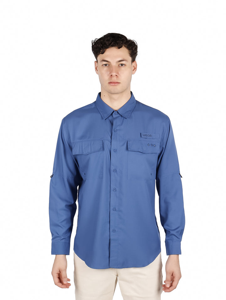 Camisa UNGA Outdoor Azul para Hombre