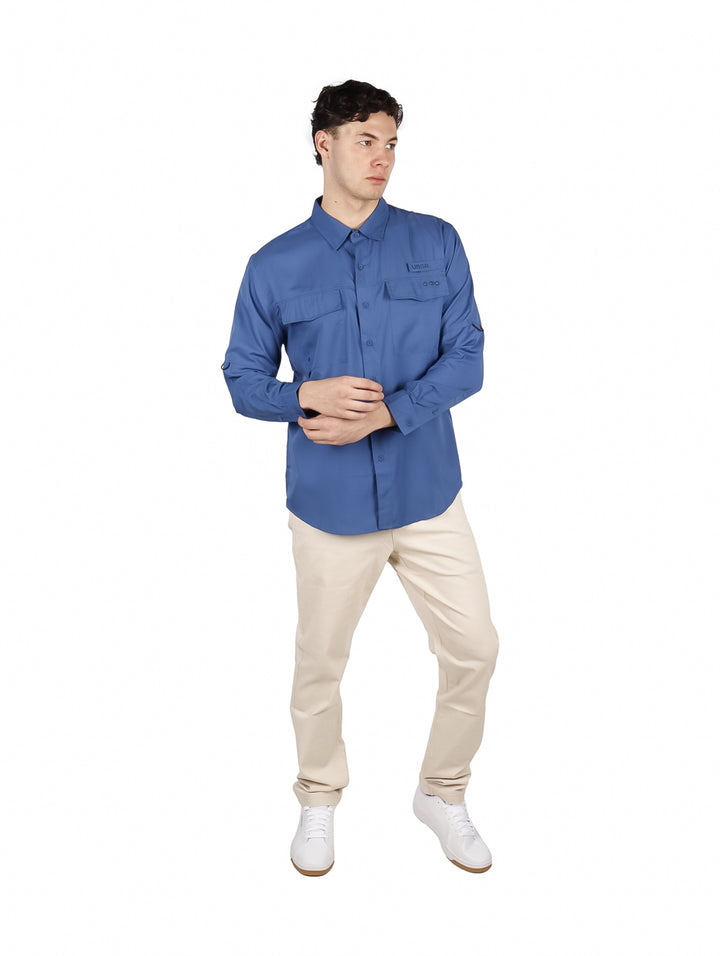 Camisa UNGA Outdoor Azul para Hombre
